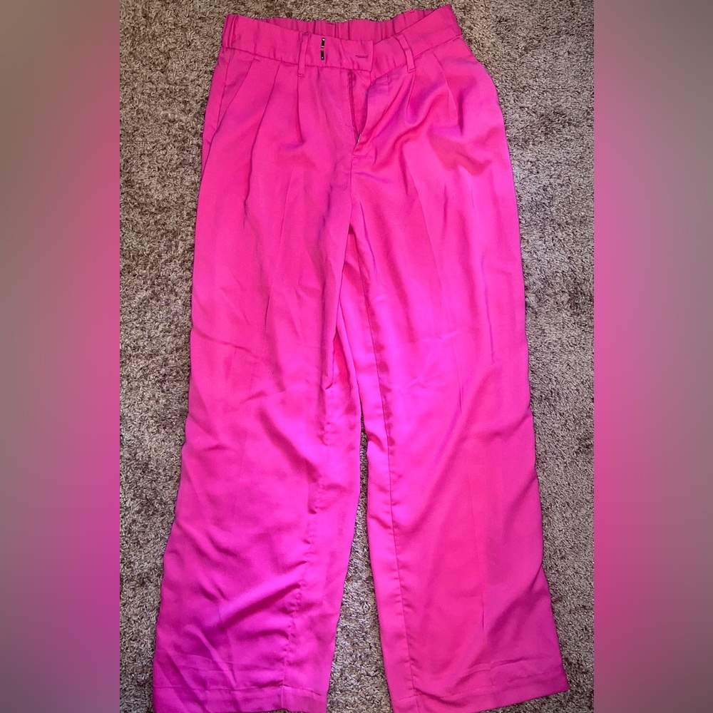 Vibrant Pink Business Pants